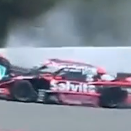 TC: duro golpe de Ciantini contra el muro en la final