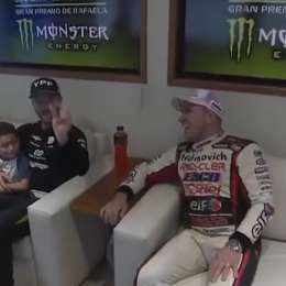 TC: el divertido momento entre Agustín Canapino y el hijo de Mariano Werner