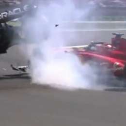 F1: ¡Desde otro ángulo! El encontronazo entre Checo Pérez y Leclerc en México