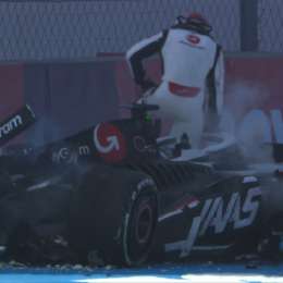 F1: terrible golpe de Kevin Magnussen en el Gran Premio de México