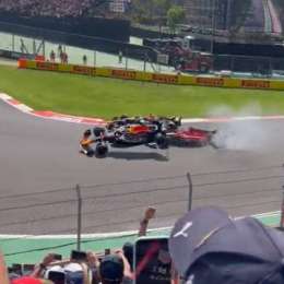 F1: el accidente de Checo Pérez en el GP de México desde la tribuna