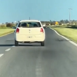 ¡Peligro al volante! Un conductor manejó 20 kilómetros haciendo zigzag en la ruta