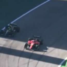 F1: Charles Leclerc fue al límite para superar a Lewis Hamilton