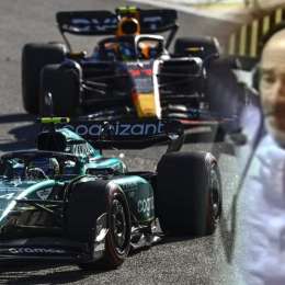 F1: el impresionante relato de Lobato al duelo Alonso - Pérez en el GP de Brasil