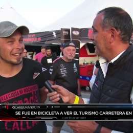 ¡Insólito! Recorrió casi 500km en bicicleta para ver al TC en Toay