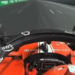 F1: ¡Desde el ojo de Sainz! Así pasó la Ferrari por la alcantarilla en el GP de Las Vegas