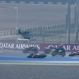 MotoGP: aparatosa caída en el comienzo del Sprint en Qatar