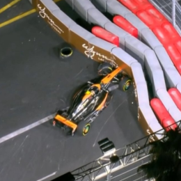 F1: espectacular accidente de Norris en Las Vegas