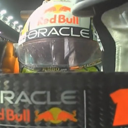 F1: el curioso festejo por radio de Max Verstappen