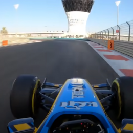 F1: ¡Ajustate el cinturón! Alonso y una vuelta a toda velocidad en Abu Dhabi con el Renault R25