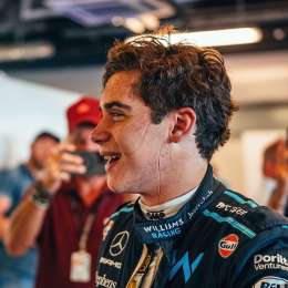 La alegría de Colapinto al culminar el test con el F1 de Williams