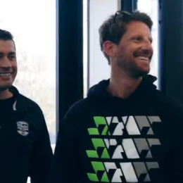 IndyCar: Romain Grosjean y su primera visita al taller del Juncos Hollinger Racing