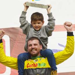Top Race: la alegría de Valentino, el hijo de Josito Di Palma