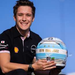 Fórmula E: Sacha Fenestraz mostró detalles de su casco y se lo ofreció a Messi