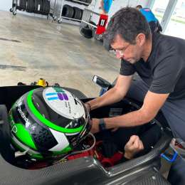 Agustín Canapino y el Pato Silva, juntos en una prueba en los Estados Unidos