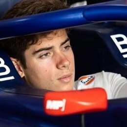 Colapinto giró por primera vez con el nuevo auto de F2