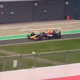 F1: ¡Red Bull sacó a pista el RB20 y se filtraron las primeras imágenes!