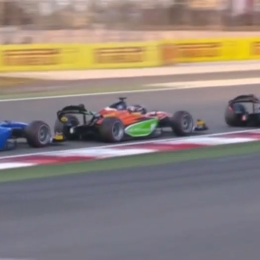 F2: el encontronazo entre Colapinto y su compañero en el Sprint en Bahréin