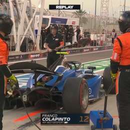 F2: Colapinto fue penalizado en el Sprint en Bahréin; ¿Qué sucedió?