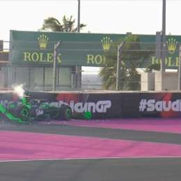F1: Fuerte choque de Zhou y bandera roja en el tercer entrenamiento