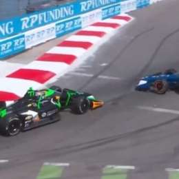 IndyCar: Romain Grosjean protagonizó un toque y se complicó en St. Petersburg