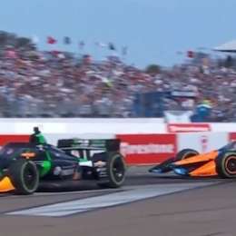 IndyCar: Canapino se pasó de largo en la curva uno cuando intentó pasar a Ilott