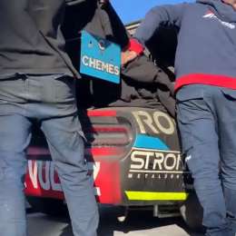 TC: el momento en que bajaban el Challenger de Trucco en Viedma