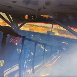 TC: el incendio del Chevrolet de Fontana en Viedma desde adentro