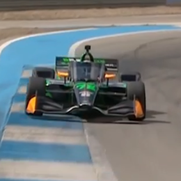 IndyCar: Canapino pone a punto el auto para lo que será la clasificación en Thermal Club