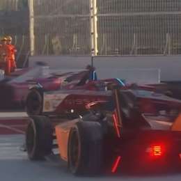 Fórmula E: el choque que perjudicó a Fenestraz al final de la primera práctica en Tokio
