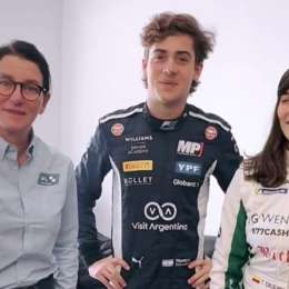 F2: Colapinto trabajó en el simulador en la previa a los tests de Barcelona