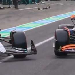 F1: Piastri y Russell estuvieron al borde de chocar en plena calle de boxes