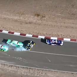 TC Pista: el toque entre Canapino y Calvani en la primera serie