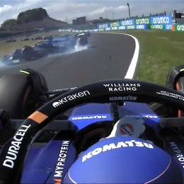 F1: Ricciardo y Albon se pegaron en el comienzo y generaron la bandera roja en Japón