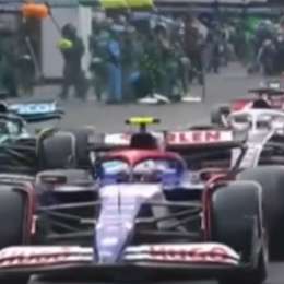 F1: Lance Stroll casi genera un accidente en plena calle de boxes