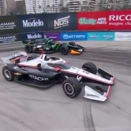 IndyCar: la seña que recibió Agustín Canapino por parte de Josef Newgarden