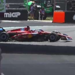 F1: Bandera roja en la práctica 1 tras el despiste de Leclerc