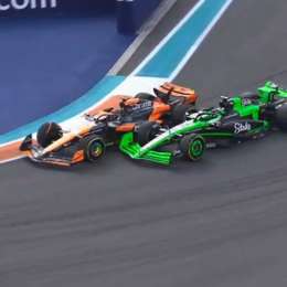 F1: Bottas y Piastri protagonizaron un peligroso roce en Miami