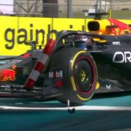 F1: Verstappen cometió un exceso cuando era líder y golpeó un cono