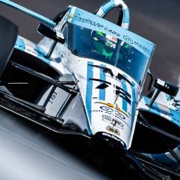 IndyCar: ¡A bordo! Canapino girando en las 500 Millas de Indianápolis 2023