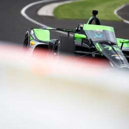 IndyCar: Canapino salió a pista en la apertura del jueves en Indianápolis