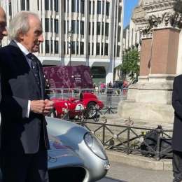 Rubén Fangio presente en un homenaje a Stirling Moss