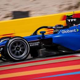 F2: ¡Colapinto a fondo! Leve roce contra el muro en plena Qualy en Mónaco