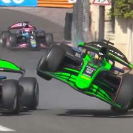F2: ¡Qué susto! Se tocaron a la salida de boxes en Mónaco y uno de ellos casi vuelca