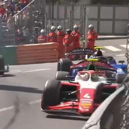 F2: Antonelli-Colapinto y una gran maniobra de superación en Mónaco