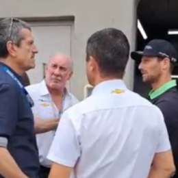 IndyCar: Gunther Steiner visitó a Romain Grosjean en el box del Juncos Hollinger Racing