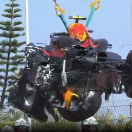 F1: ¿Cuánto le costará a Red Bull reparar el auto de Pérez tras el golpe en Mónaco?