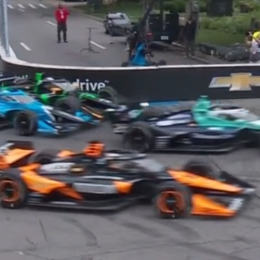 IndyCar: Canapino esquivó el choque múltiple de la largada y avanzó varias posiciones en Detroit