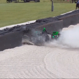 IndyCar: Romain Grosjean se despistó en el arranque de la actividad en Road America