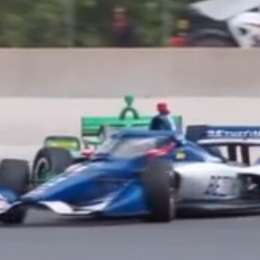 IndyCar: accidentado comienzo de la carrera en Road America